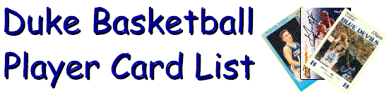 Duke Card List Title